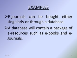 E journals ppt latest | PPTX