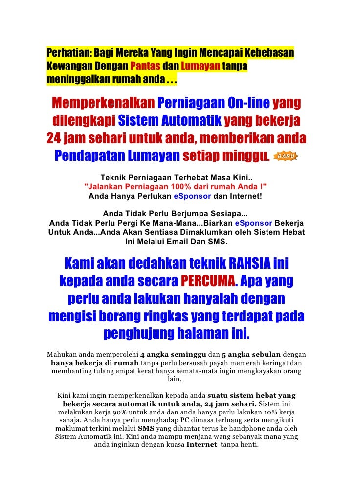 Jana pendapatan dari rumah