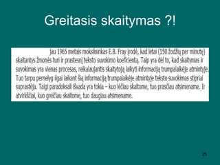 Greitasis skaitymas ?! 