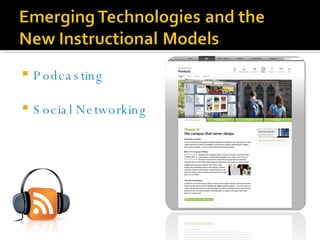 Podcasting  Social Networking  