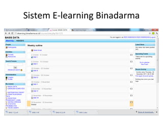Sistem E-learning Binadarma 