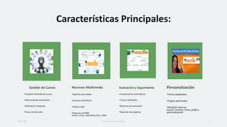Características Principales:
Gestión de Cursos
•Creación ilimitada de cursos
•Matriculación automática
•Calendario integrado
•Foros de discusión
Recursos Multimedia
•Soporte para videos
•Archivos PDF/Word
•Enlaces web
•Paquetes SCORM
Iconos: curso, calendario, foro, video
Evaluación y Seguimiento
•Cuestionarios automáticos
•Tareas calificables
•Rúbricas de evaluación
•Reportes de progreso
Personalización
•Temas adaptables
•Plugins adicionales
•Múltiples idiomas
Iconos: examen, tarea, gráfico,
personalización
29/7/20XX Orientación de empleados 4
 