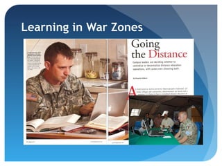 Learning in War Zones
 