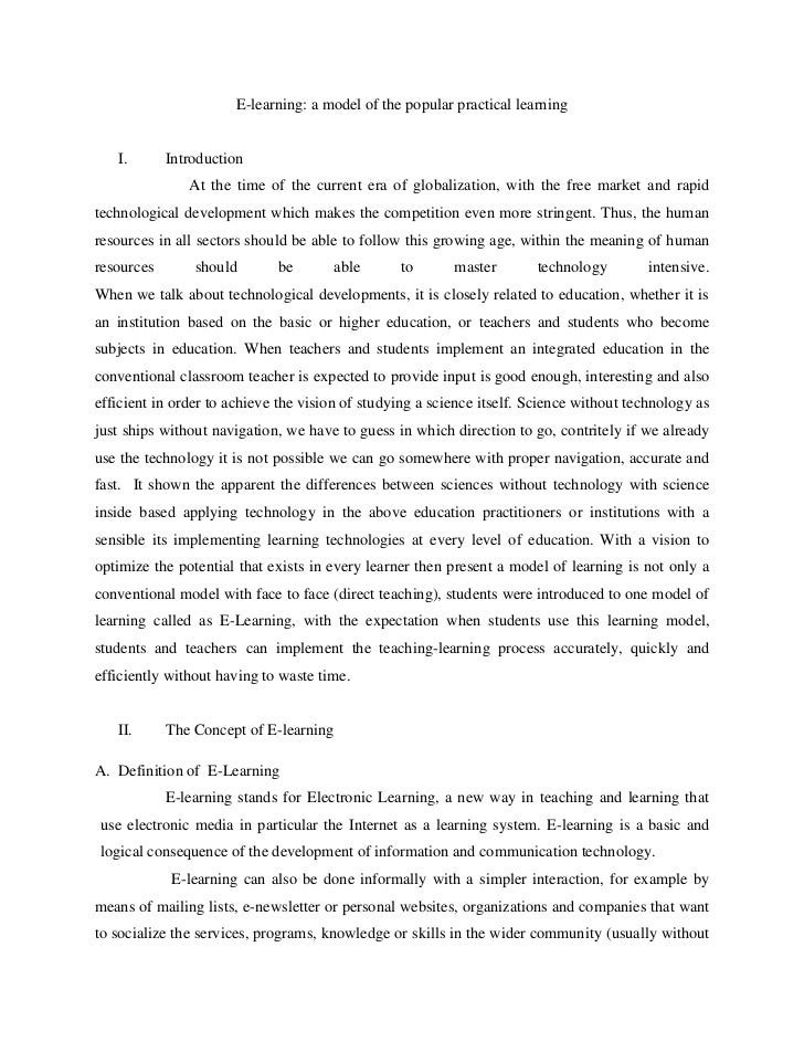 e learning system research paper