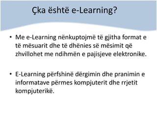 E learning (Moodle) | PDF
