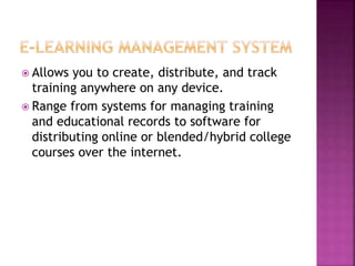 E learning | PPTX