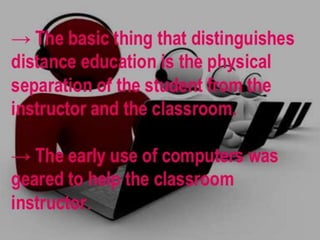 E-learning : concept, modes, characteristics and benefits