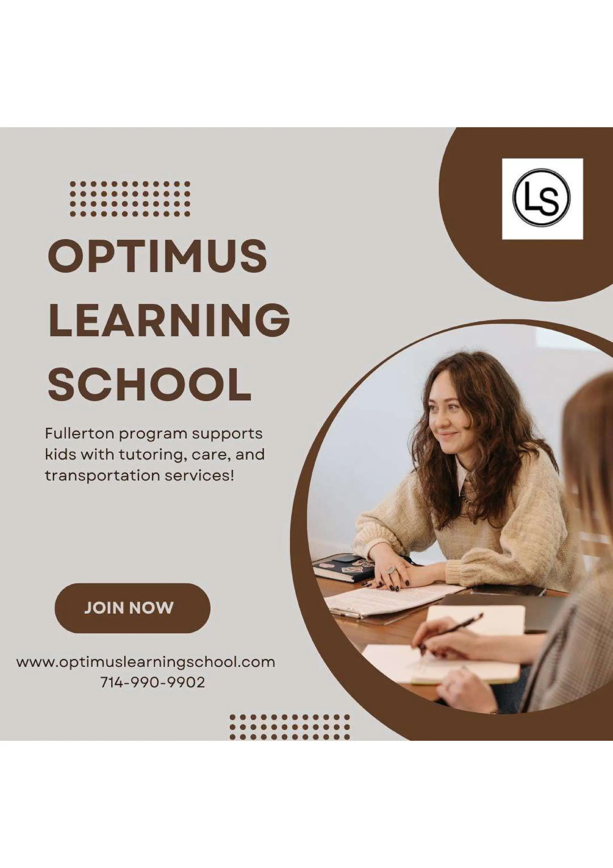 The best Optimus Learning School in fullerton