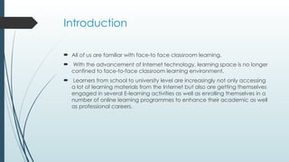 E-Learning and its description in education .pptx