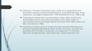 E-Learning and its description in education .pptx