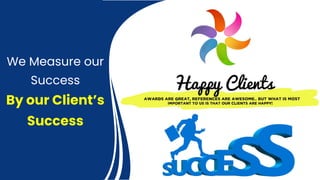 We Measure our
Success
By our Client’s
Success
 