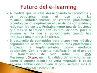E Learning Presentacion | PPTX