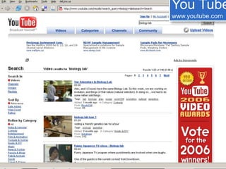 You Tube
www.youtube.com
 