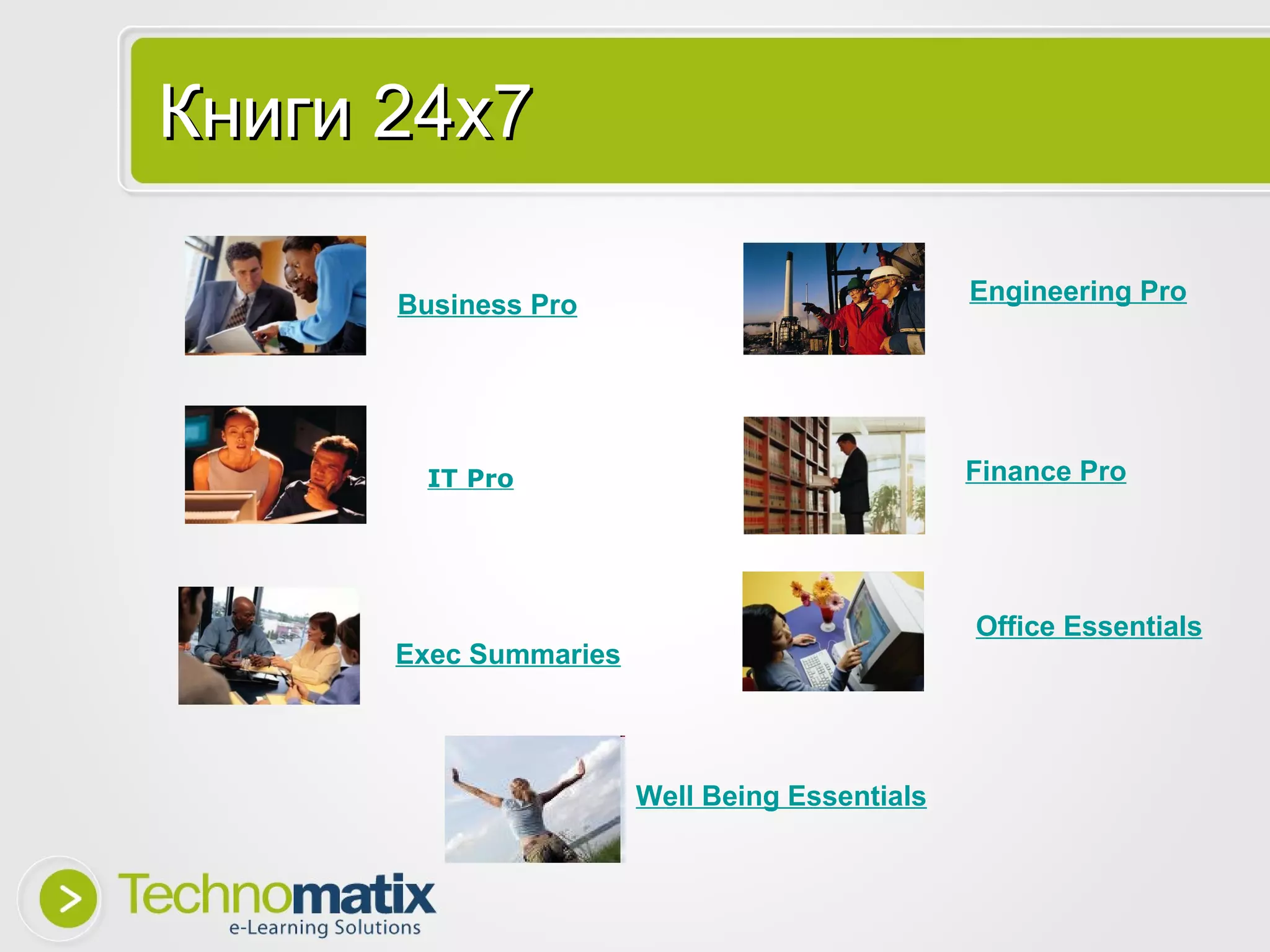 Книги 24х7 IT Pro Office Essentials Business Pro Finance Pro Exec Summaries Engineering Pro Well Being Essentials 