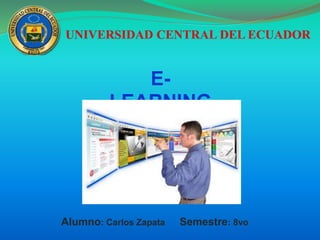 E-LEARNING
Alumno: Carlos Zapata Semestre: 8vo
 
