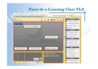 Panel de e-Learning Class V6.0
         e-
 