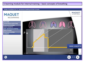 E-learning module for internal training – basic concepts of breathing
 