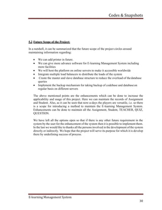 E learning full report | PDF