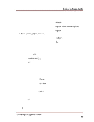 E learning full report | PDF