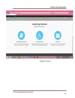 E learning full report | PDF