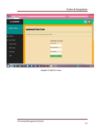 E learning full report | PDF