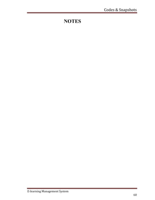 E learning full report | PDF