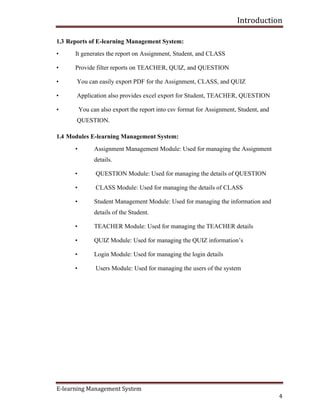 E learning full report | PDF