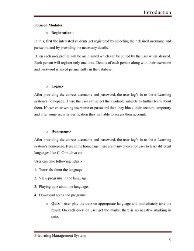 E learning project report (Yashraj Nigam) | PDF | Web Development ...