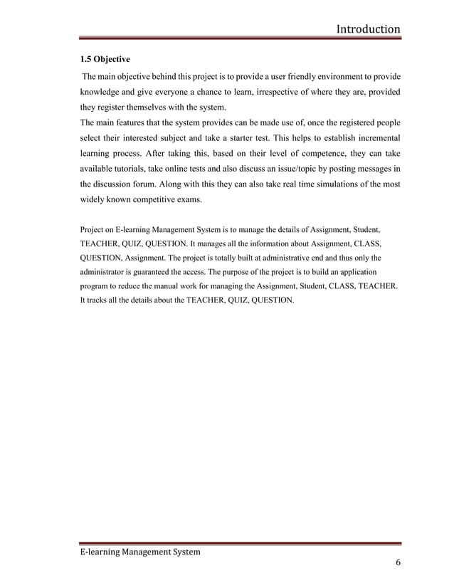 E learning project report (Yashraj Nigam) | PDF | Web Development ...