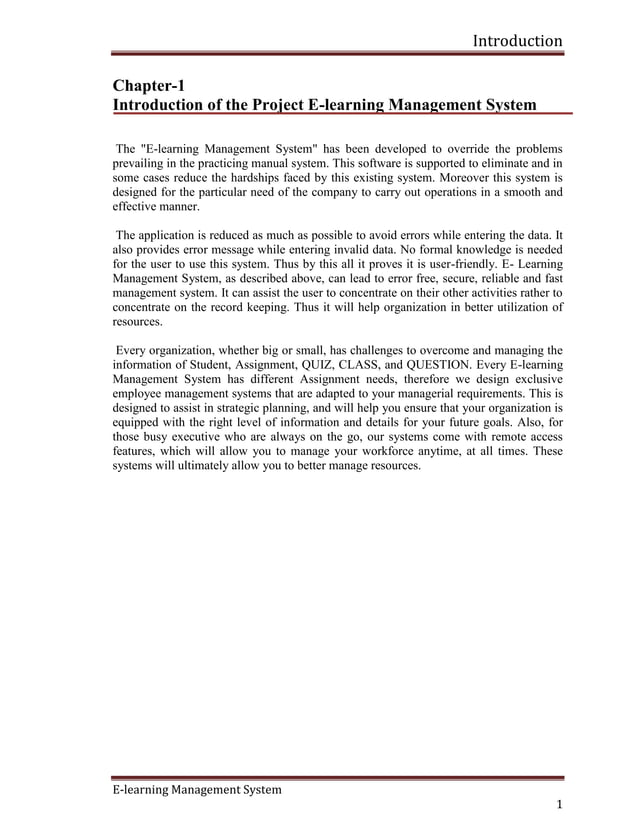 E learning project report (Yashraj Nigam) | PDF | Web Development ...