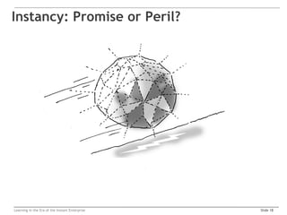 Instancy: Promise or Peril?




Learning in the Era of the Instant Enterprise   Slide 18
 