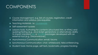 E learning management system | PPTX