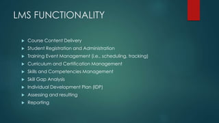 E learning management system | PPTX
