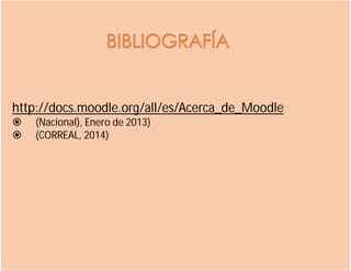 http://docs.moodle.org/all/es/Acerca_de_Moodle
 (Nacional), Enero de 2013)
 (CORREAL, 2014)
 