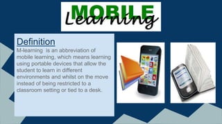 E-Learning and Mobile Learning | PPTX