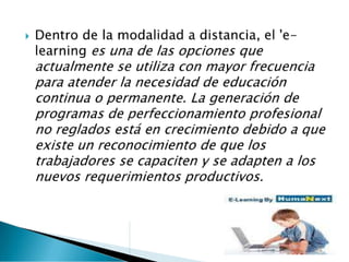 E learning  oscar lozano