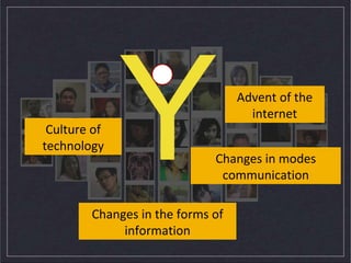 YAdvent of the internetCulture of technologyChanges in modes communicationChanges in the forms of information