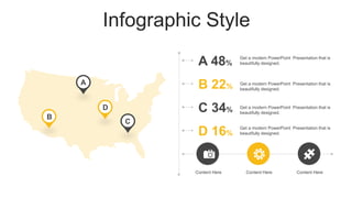 Infographic Style
Get a modern PowerPoint Presentation that is
beautifully designed.
A 48%
Get a modern PowerPoint Presentation that is
beautifully designed.
B 22%
Get a modern PowerPoint Presentation that is
beautifully designed.
C 34%
Get a modern PowerPoint Presentation that is
beautifully designed.
D 16%
Content Here Content Here Content Here
A
B
C
D
 