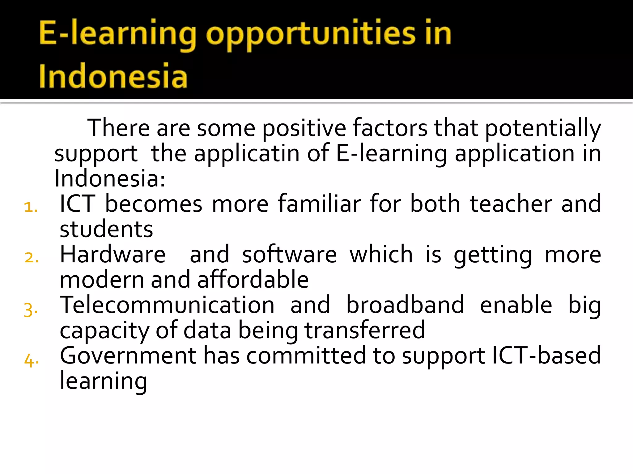 E learning presentation | PPTX