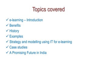 IT strategy for e-learning | PPTX