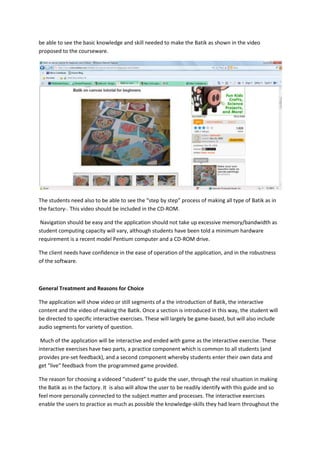 The history on Batik