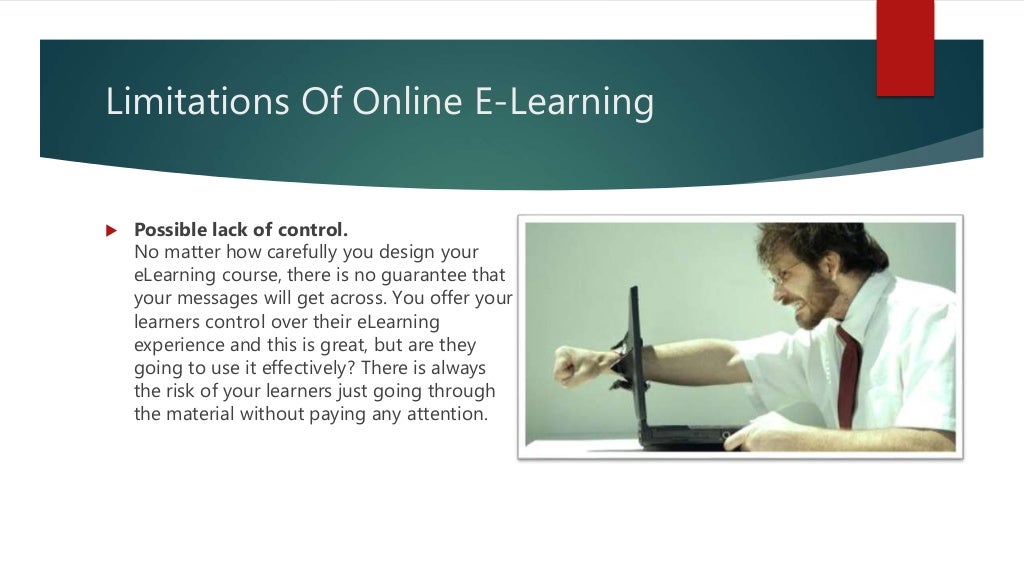 E learning pros and cons