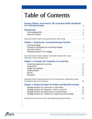 E learning strategy | PDF