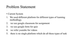 Problem Statement In Data Science Methodlogy E-LEARNING SYSTEM_ppt.pptx