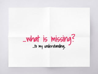 ...what is missing?
....to my understanding..
 