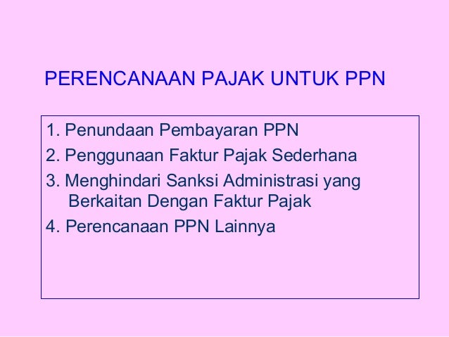 E learning tax plan pph psl 21