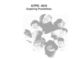 a regional snapshot To  inform the day’s programme and the goals of this groupVisit the 5 different e-learning areas around the room i.e. ICT Culture, Leadership and Vision...Use  a ‘sticky’ to indicate roughly where you see your school at in terms of each of these ‘e-learning’ areas.You do not need to identify your school name.