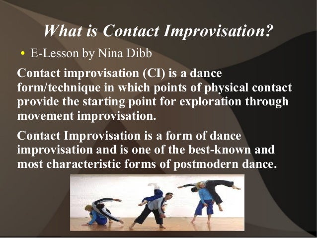 What Is Dance Improvisation - 