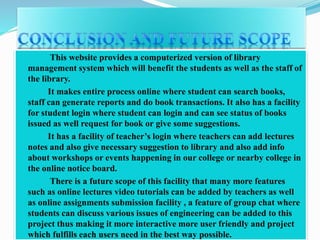 E library management system | PPTX