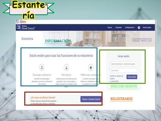Estante
ría
INFORMACIÓN
INICIAR SESIÓN
REGISTRARSE
 
